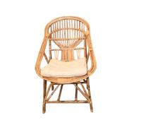 DKD Home Decor Silla de Bambú y Ratán Natural 63x55x90 cm