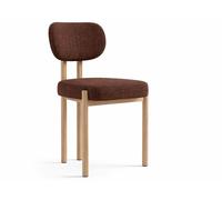 DKD Home Decor Silla de Poliéster y Hierro con Tela Anti-manchas Marrón