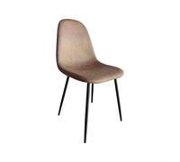 DKD Home Decor Silla de PU y Hierro Marrón