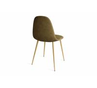 DKD Home Decor Silla de PU y Hierro Verde