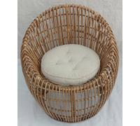 DKD Home Decor Silla de Ratán y Bambú Natural