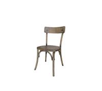 DKD Home Decor Silla Olmo Apilable Envejecido Marrón