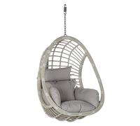 DKD Home Decor Sillón Colgante Breeze Gris con Cojines