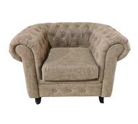 DKD Home Decor Sillón de Madera y PU Marrón