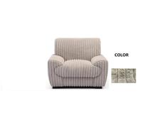 DKD Home Decor Sillón de Poliéster Pelo Beige
