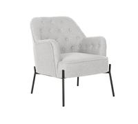 DKD Home Decor Sillón de Poliéster y Metal Beige