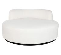 DKD Home Decor Sofá de Poliéster Borreguito Blanco