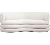 DKD Home Decor Sofá de Poliéster Borreguito Blanco