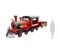 DKD Home Decor Tren Navidad Tradicional Rojo Verde 139 x 183 x 594 cm