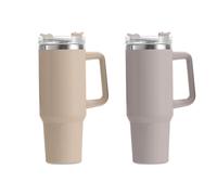 DKD Home Decor Vasos Térmicos Inox PP 1,2L Surtido de 2