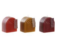 DKD Home Decor Vela de Cera Parafina Arcos Surtido 3 Unidades