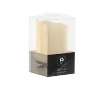 DKD Home Decor Vela LED Cera Parafina Crema 7,5x7,5x12,5 cm