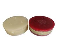 DKD Home Decor Velas de Cera de Parafina 20x20x6,5 cm Surtidas