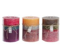 DKD Home Decor Velas de Cera de Parafina Rustik AW Surtidas de 3 Piezas