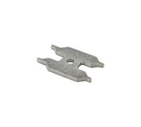 DL-pro Llave de cartucho para Blanco 139219, 64 mm x 42 mm x 4 mm, color plateado