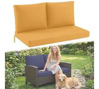 DLLDLGG Cojín De Repuesto para Sofá De Dos Plazas Loveseat En Patios, Cojines para Bancos De Jardín, Cojín para Columpios De Porche De 2 Plazas, Almohadilla Cómoda para Sofás Y Asientos De Ratán