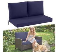 DLLDLGG Cojín De Repuesto para Sofá De Dos Plazas Loveseat En Patios, Cojines para Bancos De Jardín, Cojín para Columpios De Porche De 2 Plazas, Almohadilla Cómoda para Sofás Y Asientos De Ratán