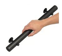 DMCHENGMA Pasamanos de Escalera de Madera para Paredes, barandilla de Escalera Redonda Negra, pasamanos para escaleras Interiores, pasamanos para Exteriores, pasamanos(240cm)