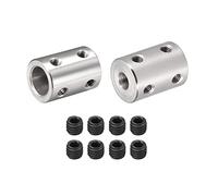 DMiotech 2 Paquete 6-10mm Diámetro L22XD16 Rígido Acoplamiento Eje | Acoplamiento Junta Conector, Motor Eje Extensión Conector, con Tornillos Inoxidable Acero, para 3D Impresora