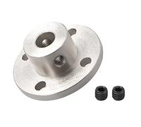 DMiotech 7mm Interior Diámetro H13xD16 Brida Acoplamiento Conector Rígido Guía Eje Soporte Acoplador Eje Acoplamiento con Tornillos para Bricolaje RC Modelo Motores Plata