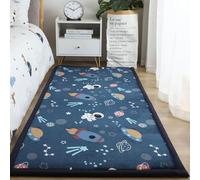 Dmkjdzsw Alfombra Infantil, Alfombra De Habitacion Bebe, Niña Niño De Juego Alfombra, Ultra Suaves Estera de Antideslizantes, Adecuadas para Gatear y Jugar- Happy Planet-80 * 120cm