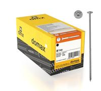 DMX - Tornillos de cabeza plana 6x160 - Tornillos de construcción - Juego de tornillos para madera - Tornillos para chapa - Juego de tornillos - 100 unidades - Tornillos de cabeza plana para madera