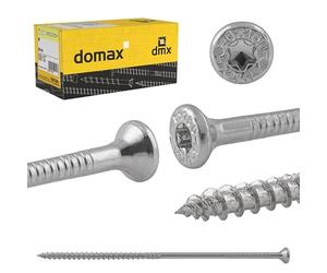 DMX - Tornillos para madera Torx - Tornillos para aglomerado - Tornillos 8,0x200 - Tornillos de construcción - Juego de tornillos de 50 unidades - Tornillos para terraza - Set Torx - Tornillos para