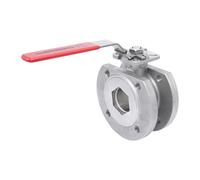 DN25 PN40 1-Pieza 2-Vías Acero Inoxidable Brida Válvula De Bola PTFE ISO-Top F04 - TamesonPRO 1122-025