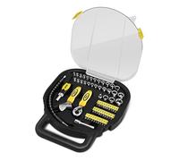 DNA MOTORING TOOLS-00027 - Juego de 64 herramientas de extracción de sujetadores pequeños, puntas de destornillador + trinquete + enchufes amarillos