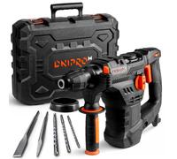 Dnipro-M BH-20 Martillo Percutor Perforador SDS Plus 1650W 5,5J 4 Modos | Martillo demoledor y taladro percutor con cable | 4 modos, velocidad variable, embrague R-Control | Hormigón Ø36 mm