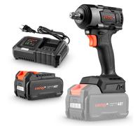 Dnipro-M Llave de Impacto a Batería 40 V 450 Nm DTW-400BC Ultra | Motor sin escobillas, 3 velocidades, cuadradillo 1/2", batería BP-420 2 Ah y cargador FC-420