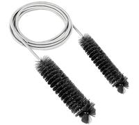 DOANTE 155cm Cepillo Limpieza hogar, Cepillo Limpieza Ranuras Ventanas | Cepillo de Limpieza Flexible Doble Cabeza, Cepillo Limpia Juntas, Limpiador de mangueras, para Tubos de acuarios(Negro)