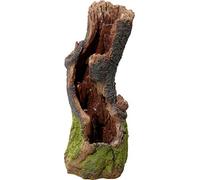 dobar® Fuente de jardín de Gran diseño con Aspecto de Tronco de árbol, con iluminación LED de poliresina, Cascada, Incluye Cable de alimentación
