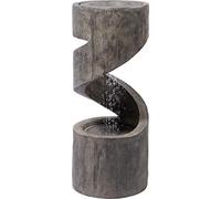dobar® Fuente de jardín Venus 96160e de diseño Grande, con iluminación LED, Cascada de poliresina, Fuente Decorativa para Exteriores, 31,5 x 31,5 x 79,5 cm