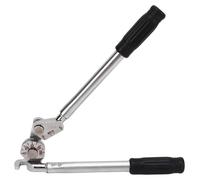 Dobladora de tubos manual de 0 a 180 grados. Fabricada en fundición de aluminio resistente. Ideal para tubos de acero/tuberías de 6 mm de grosor. Herramienta de doblado universal. Perfecta para obras 