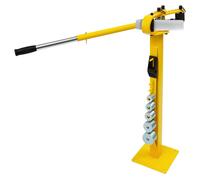 Dobladora de tubos manual - JZONUY-000500 - Ángulo de doblado: 0–200° - Para tubos redondos, barras cuadradas y perfiles planos - Funcionamiento manual - Estructura de acero resistente
