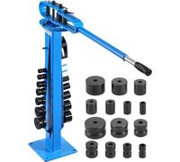 Dobladora manual para tubos, con 14 matrices de doblado, herramienta robusta para doblar tubos de hasta 200°, ideal para tubos de cobre, aluminio y hierro. Perfecta para sistemas de climatización, ref