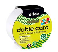 DOBLE CARA CINTA ADHESIVA 50 MM x 20 M, MAXIMA ANCHURA DE LA MARCA PLICO