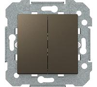 Doble conmutador gris lava serie VIVA BJC 23510-GL