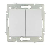 DOBLE CONMUTADOR/INTERRUPTOR 10AX250V MARCO APARTES.EUROPA SOLERA