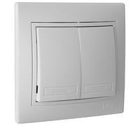 Doble CONMUTADOR/Interruptor 10AX250V S.Europa SOLERA