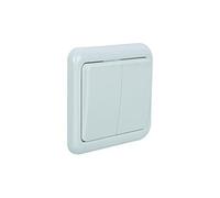 Doble interruptor-conmutador empotrar modelo pacific (bl)