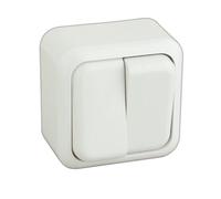 Doble interruptor de superficie color blanco 36.470/di/b 8430552106943