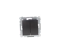 Doble pulsador fijo, acoplamiento rápido Simon 54 DP2.01/48