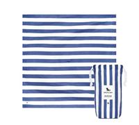 Dock & Bay Manta de Picnic - Secado rápido y Resistente al Agua - Materiales 100% reciclados - Large (170x170cm) - Whitsunday Blue