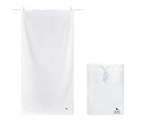 Dock & Bay Toalla de baño - para el hogar - De Secado rápido, súper Absorbente - Incluye Bolsa - Classic - Crystal White, Small (85x40cm, 33x16)