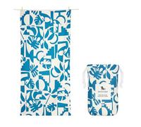 Dock & Bay Toalla de Playa Ligera - Secado Rápido, Sin Arena - Materiales 100% Reciclados - Funda Incluida - Marine Dream - Large (160x90cm, 63x35)