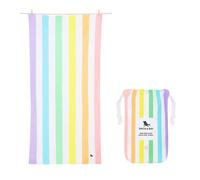 Dock & Bay Toalla de Playa - Secado Rápido, Sin Arena - Compacto, Ligero - Materiales 100% Reciclados - Incluye Funda - Summer - Unicorn Waves, Double Extra Large (180x200cm, 70x78)