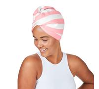 Dock & Bay Toalla turbante para el pelo, para el hogar y la playa, súper absorbente, de secado rápido, Cabana Light, rosa Malibú, talla única