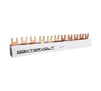Doctorvolt 2841 - Riel de horquilla PS/G (11 módulos de 4 fases, 16 mm², 100 A)